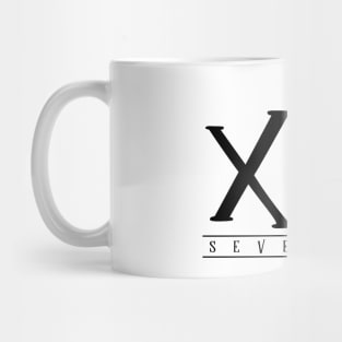 XVII (Seventeen) Black Roman Numerals Mug